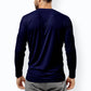 Full Sleeves Navy Blue T-Shirt For Men