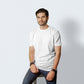 Half Sleeves  White T-shirt For Men