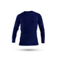 Full Sleeves Navy Blue T-Shirt For Men