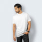 Half Sleeves  White T-shirt For Men