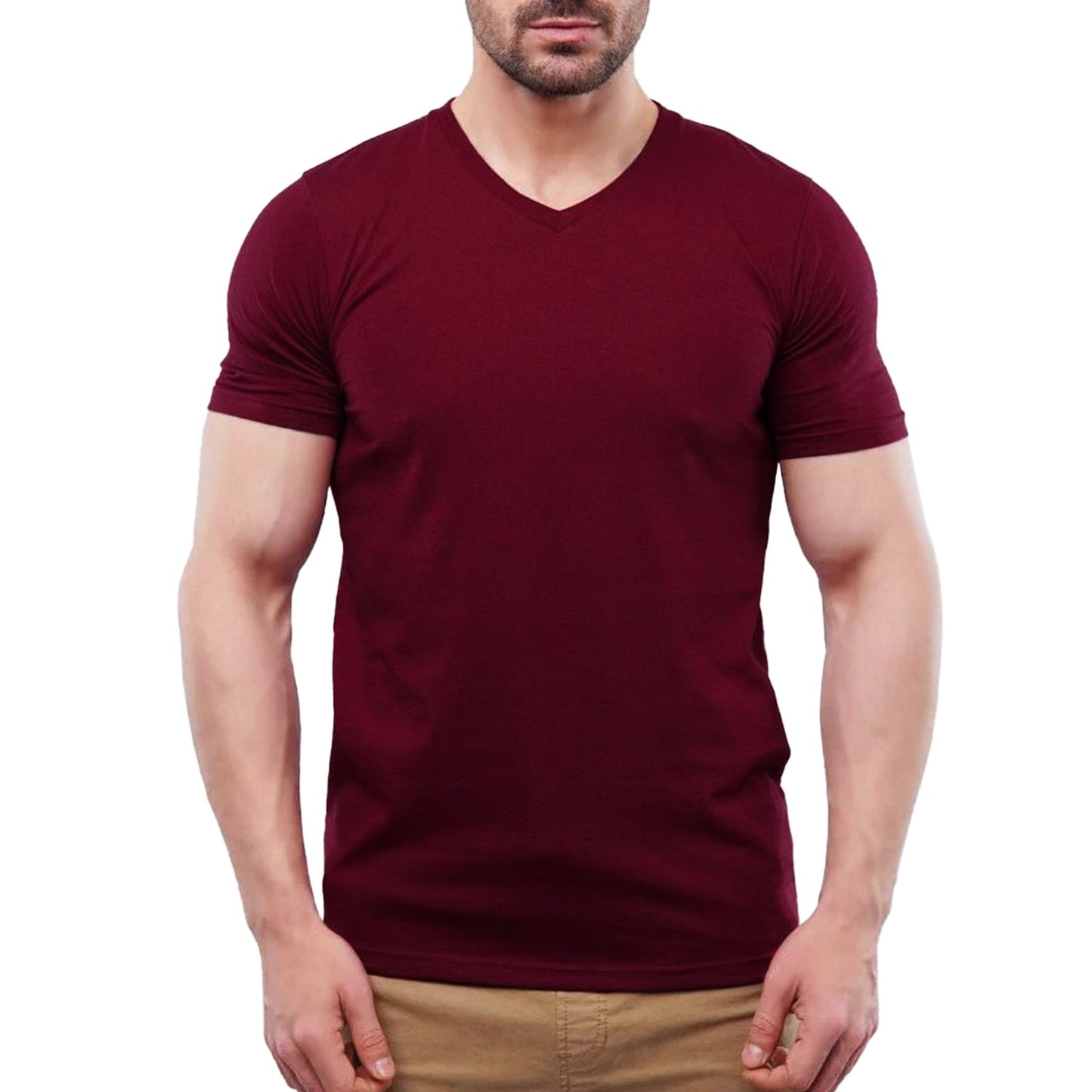 Stylish V-Neck Tee Man