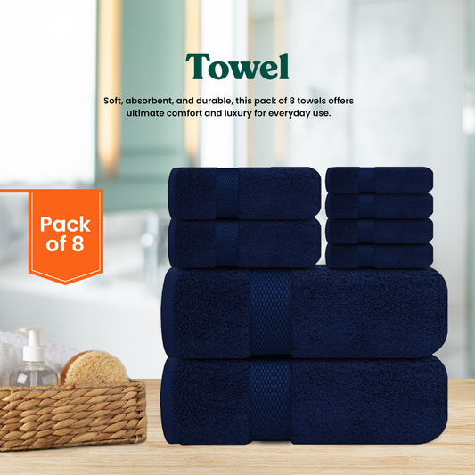 Navy Blue Towel Set