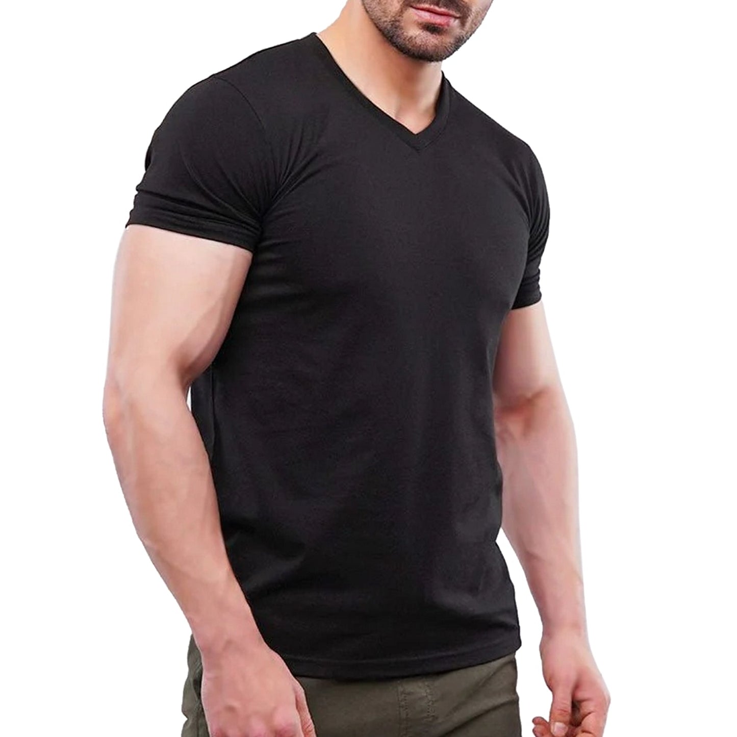 Stylish V-Neck Tee Man